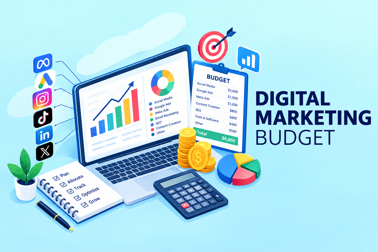 DIGITAL MARKETING BUDGET TEMPLATE